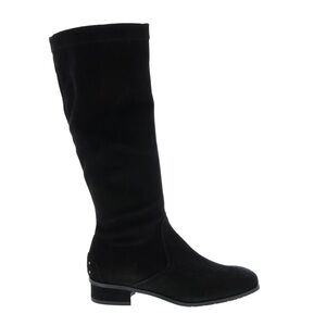 NEW Aquatalia Livia Suede Knee High Boots Black Square Toe Size 6